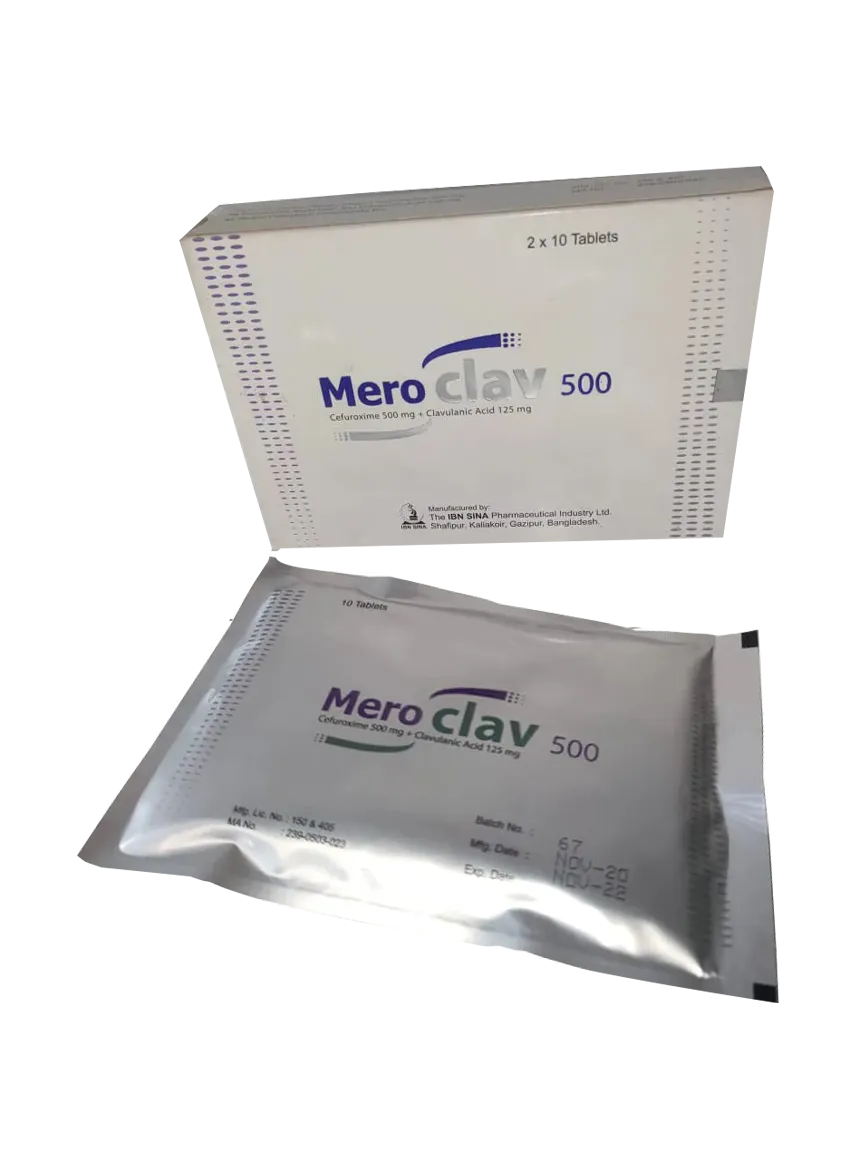 Tablet Meroclav 500mg (20pcs)