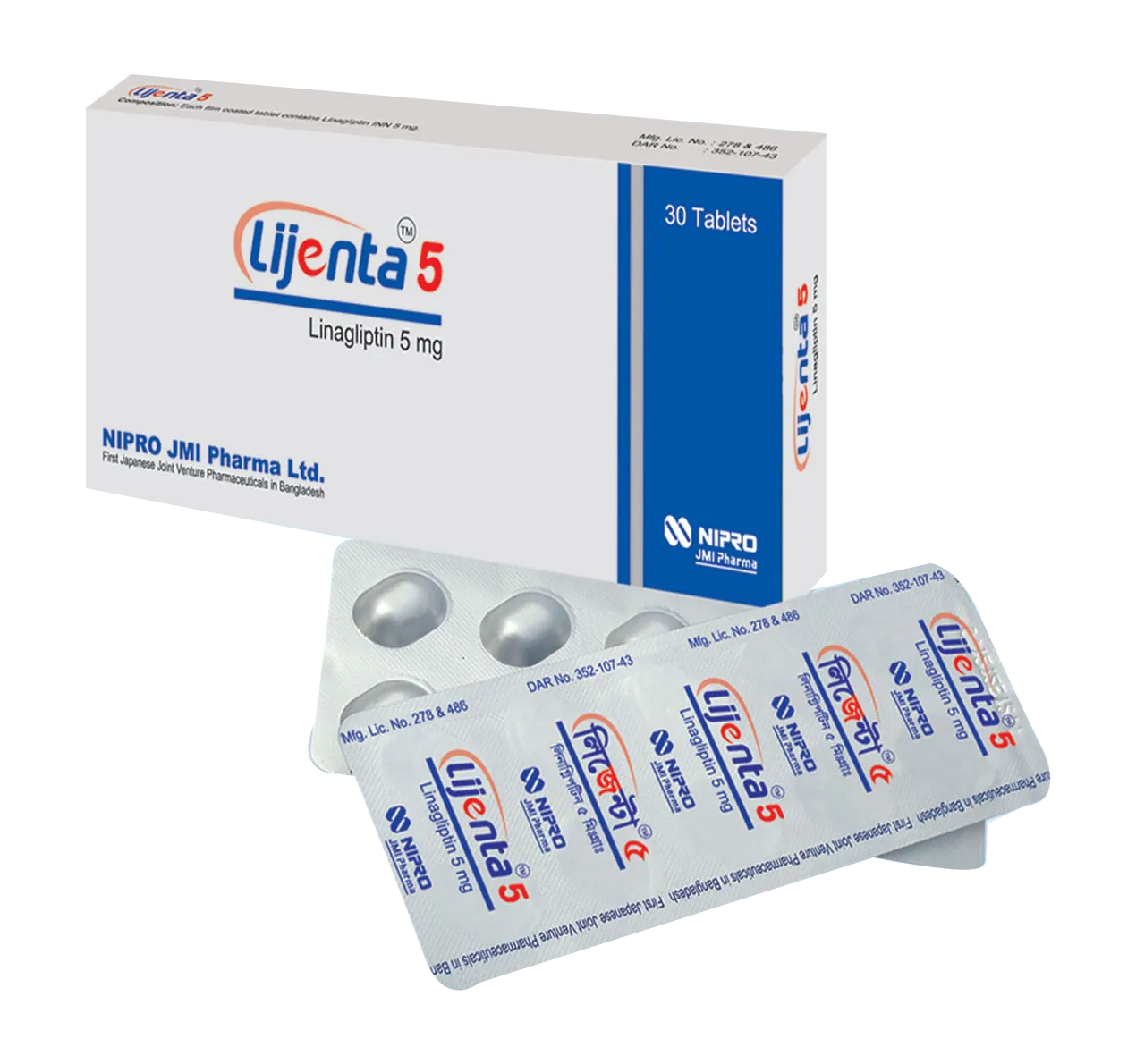 Tablet Lijenta 5mg (30pcs)