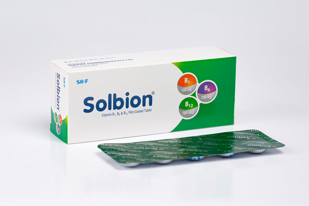 Tablet Solbion 100mg+200mg+200mcg ( 60 pcs )