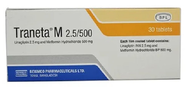 Tablet Traneta M 2.5mg+500mg ( 30 pcs )