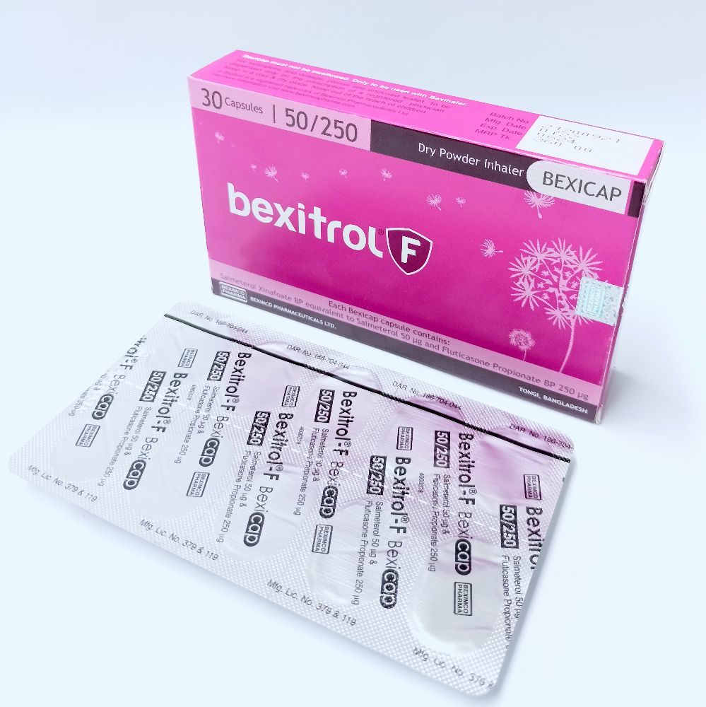Capsule Bexitrol F 50mg+250mg Inhalation  ( 30 cap )