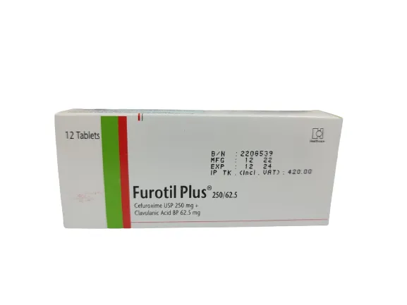 Tablet Furotil plus 250mg 6.25mg  ( 12 pcs )