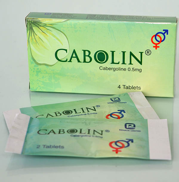 Tablet Cabolin 0.5mg ( 4 pcs )