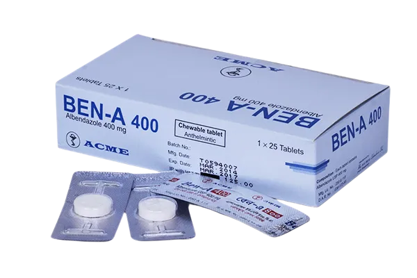 Tablet Ben-A 400mg (25pcs)