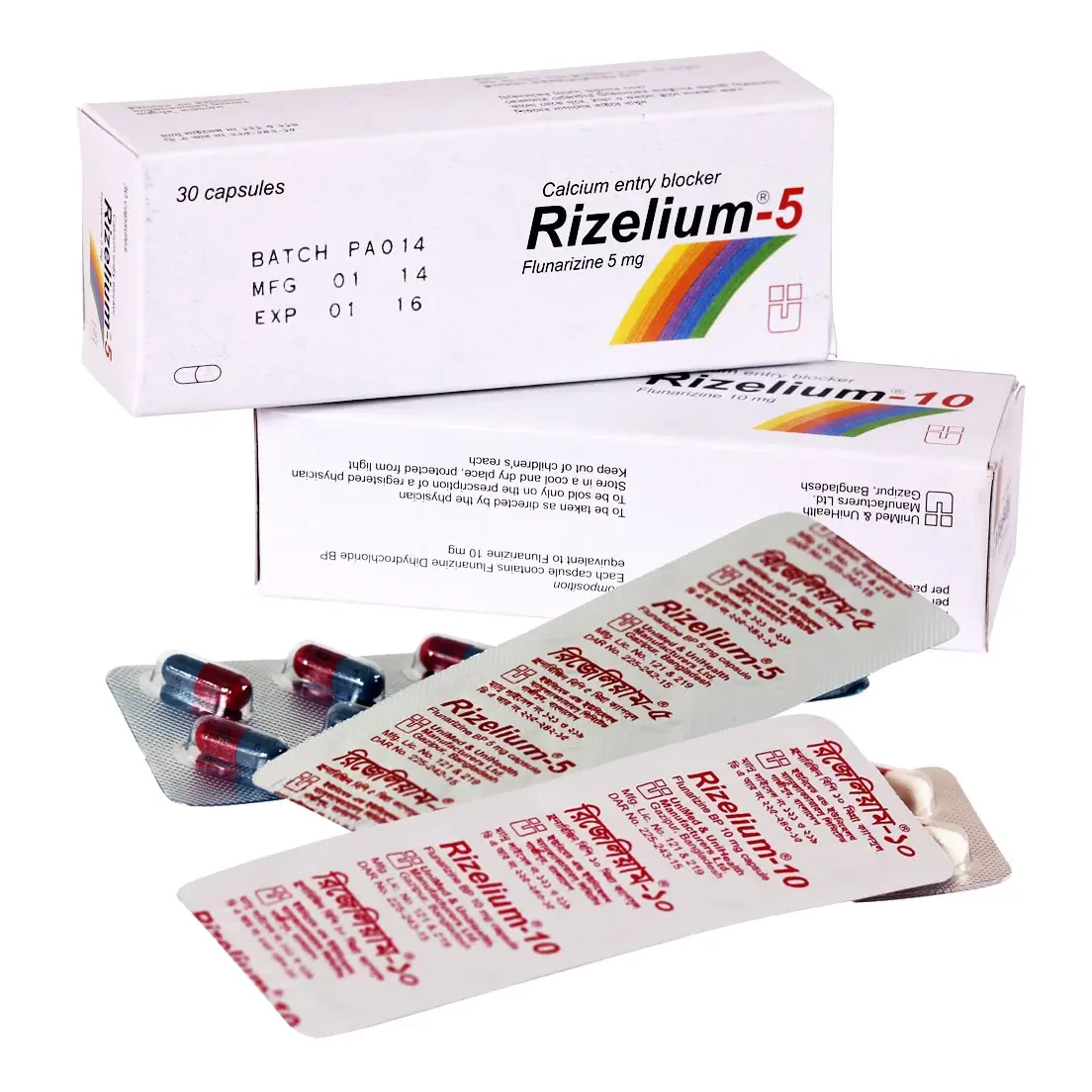 Capsule Rizelium 5mg (30pcs)
