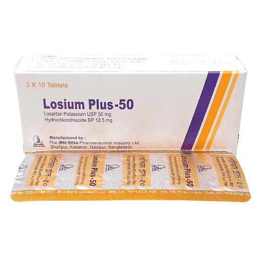 Tablet Losium plus 50mg+12.5mg (30pcs)