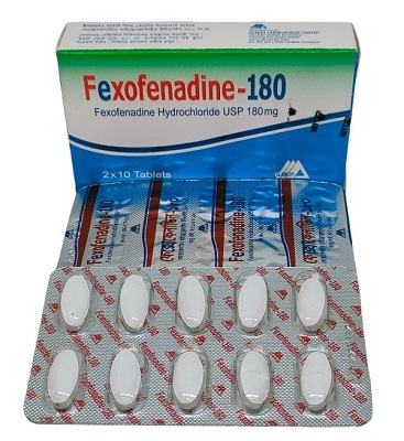Tbalet Fexofenadine 180mg  (Albion) (20pcs)