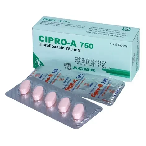 Tablet Cipro-A 750mg (20pcs)