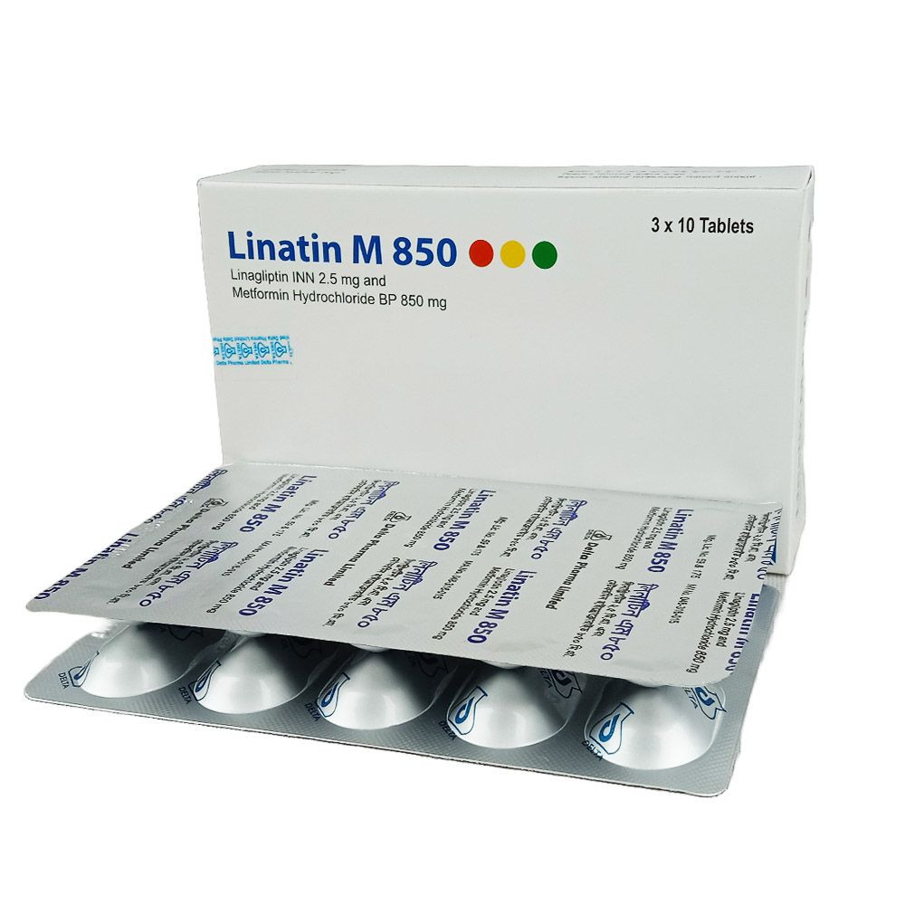 Tablet Linatin M 2.5mg+850mg (30pcs)