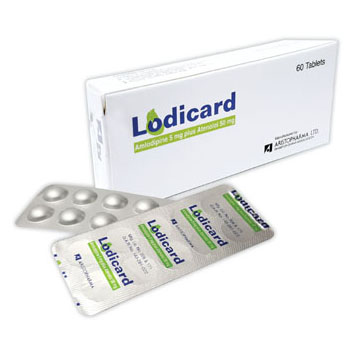 Tablet Lodicard 5 mg+50 mg (60pcs)