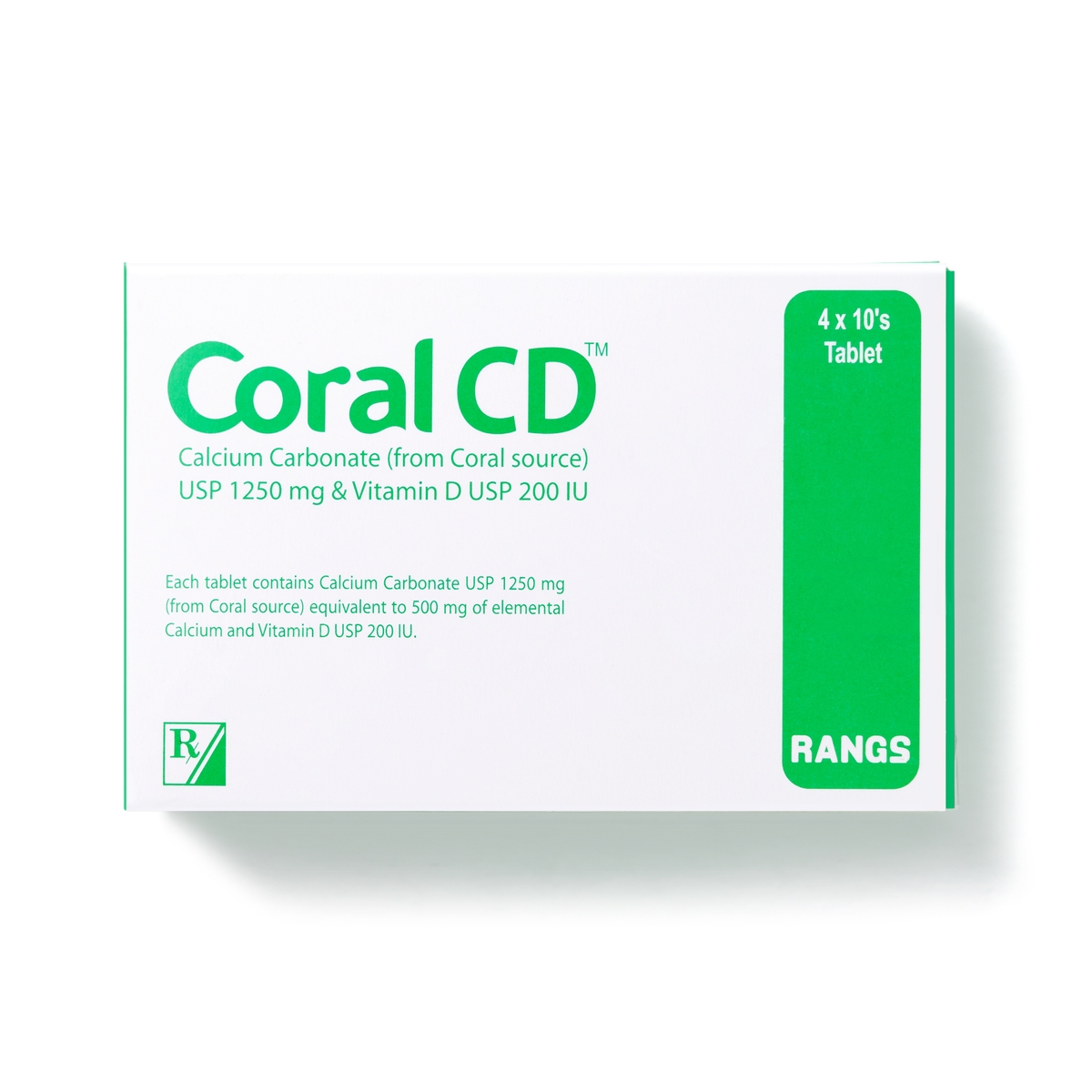 Tablet Coral CD 500mg+200iu (40pcs)