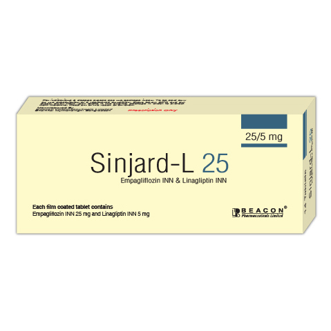 Tablet Sinjard-L 25mg + 5mg (14pcs)