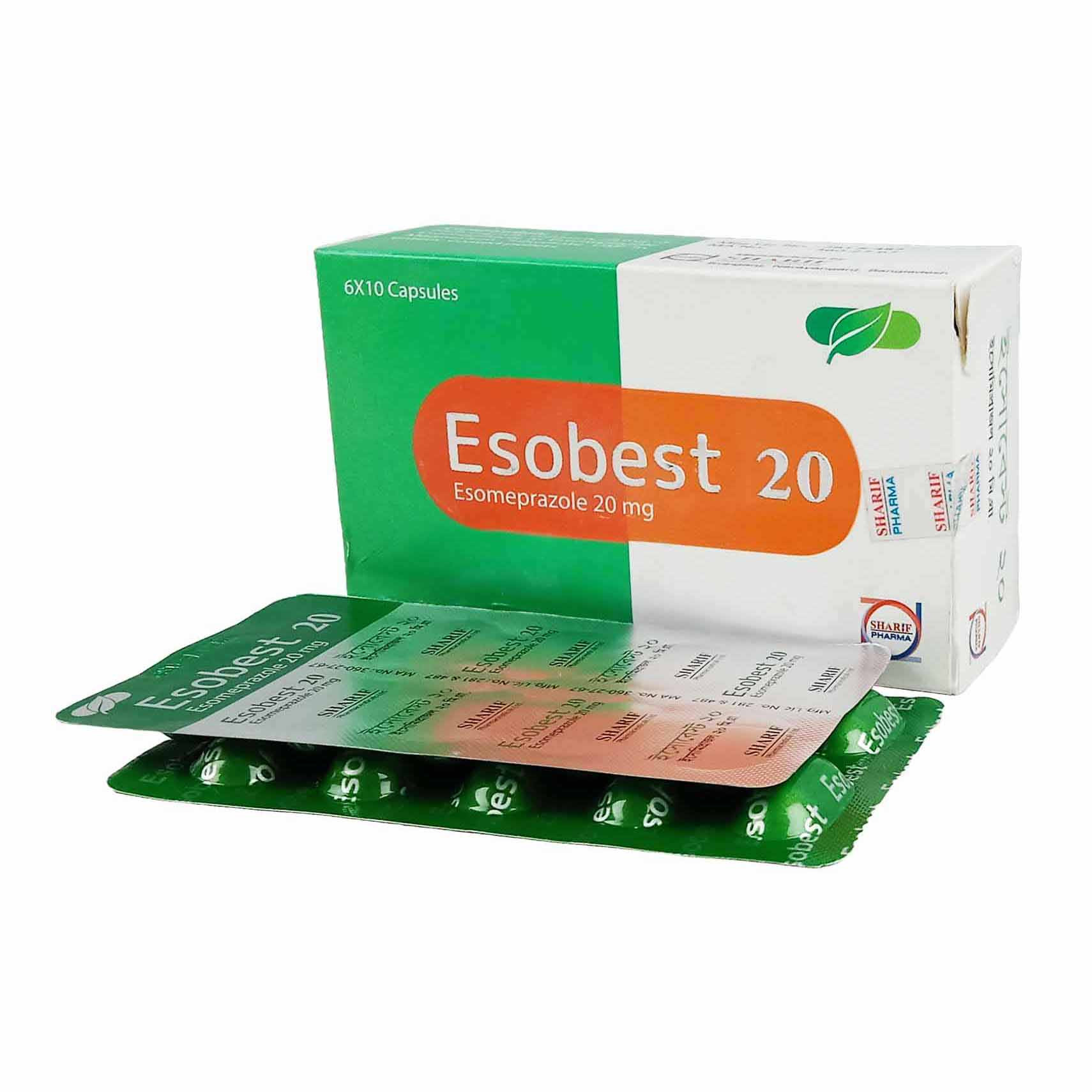 Capsule Esobest 20mg (60pcs)