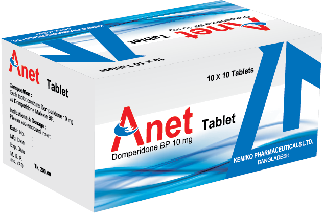 Tablet Anet 10mg (100' pack)
