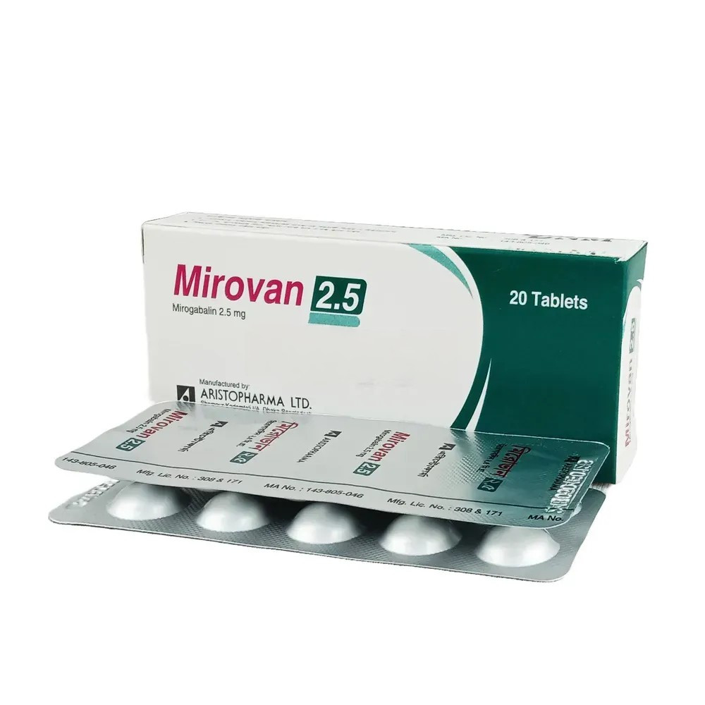 Tablet Mirovan 2.5mg (20pcs)