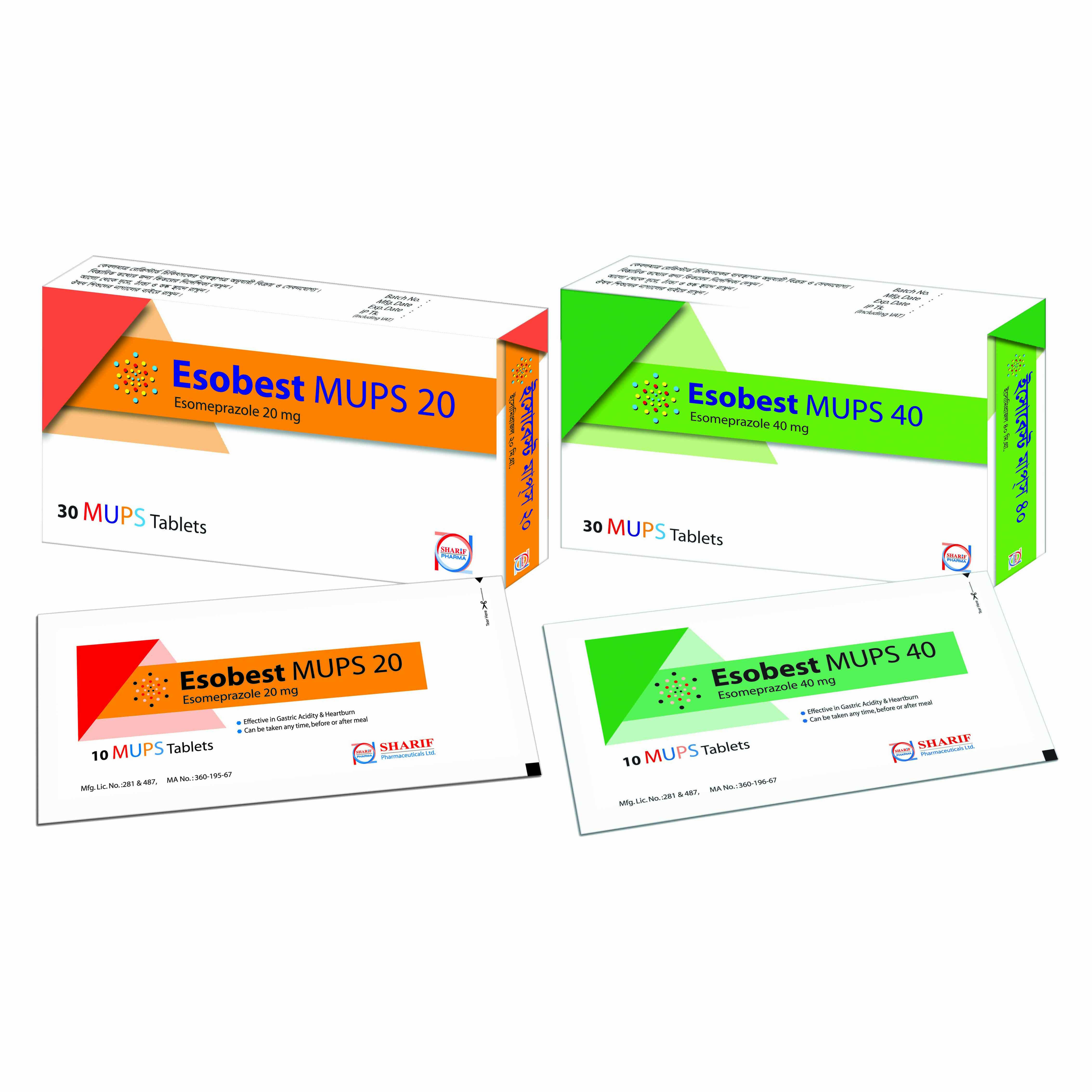 Tablet Esobest Mups 40 (30pcs)