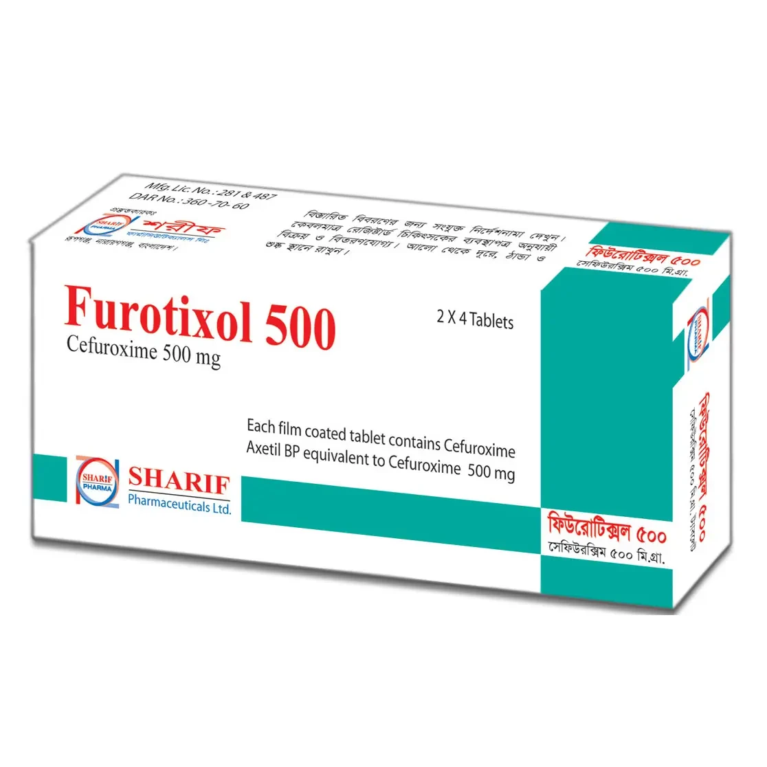 Tablet Furotixol 500mg (8pcs)