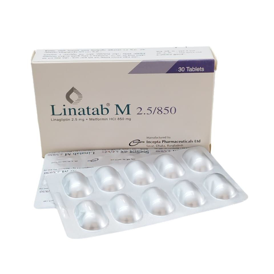 Tablet Linatab M 2.5/850mg (30pcs)