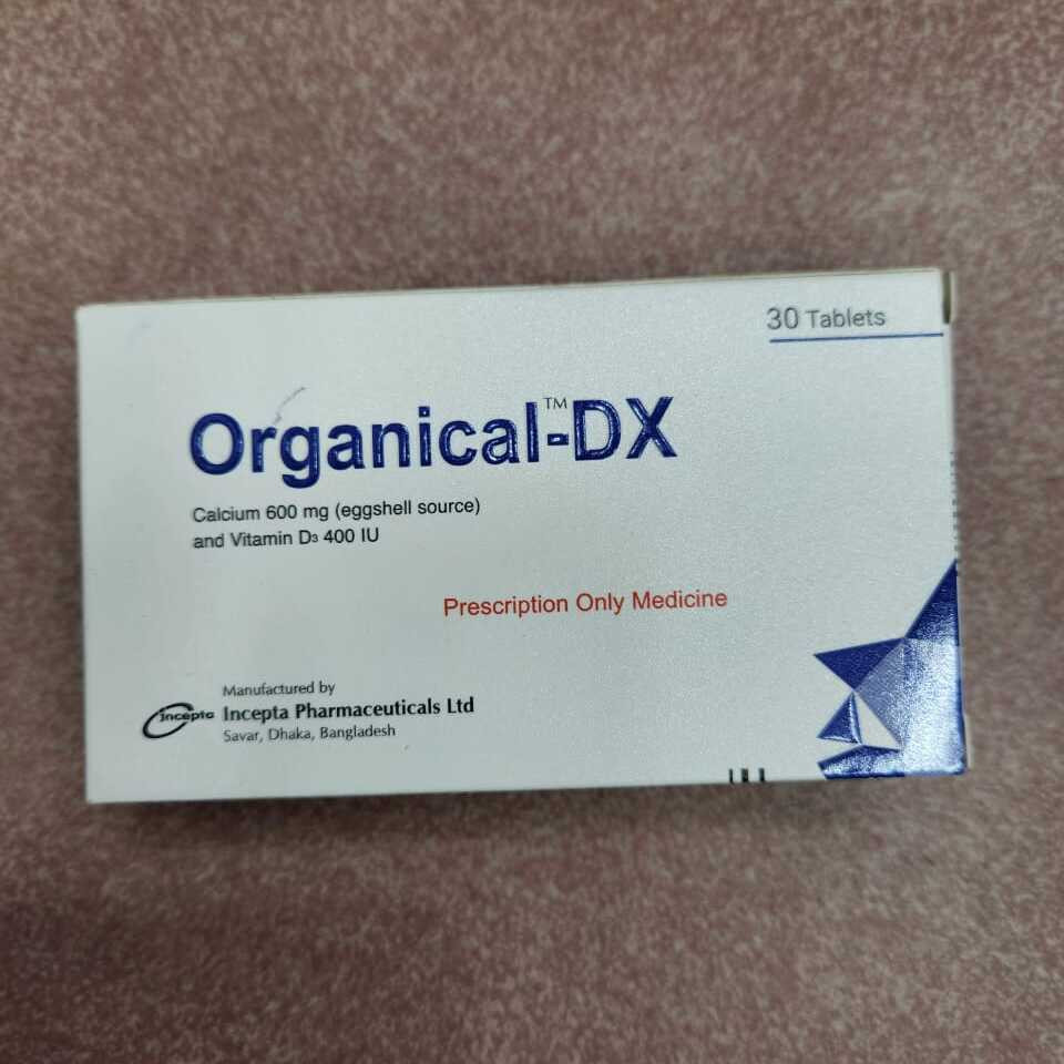 Tablet Organical-Dx 600mcg+400iu (30PCS)