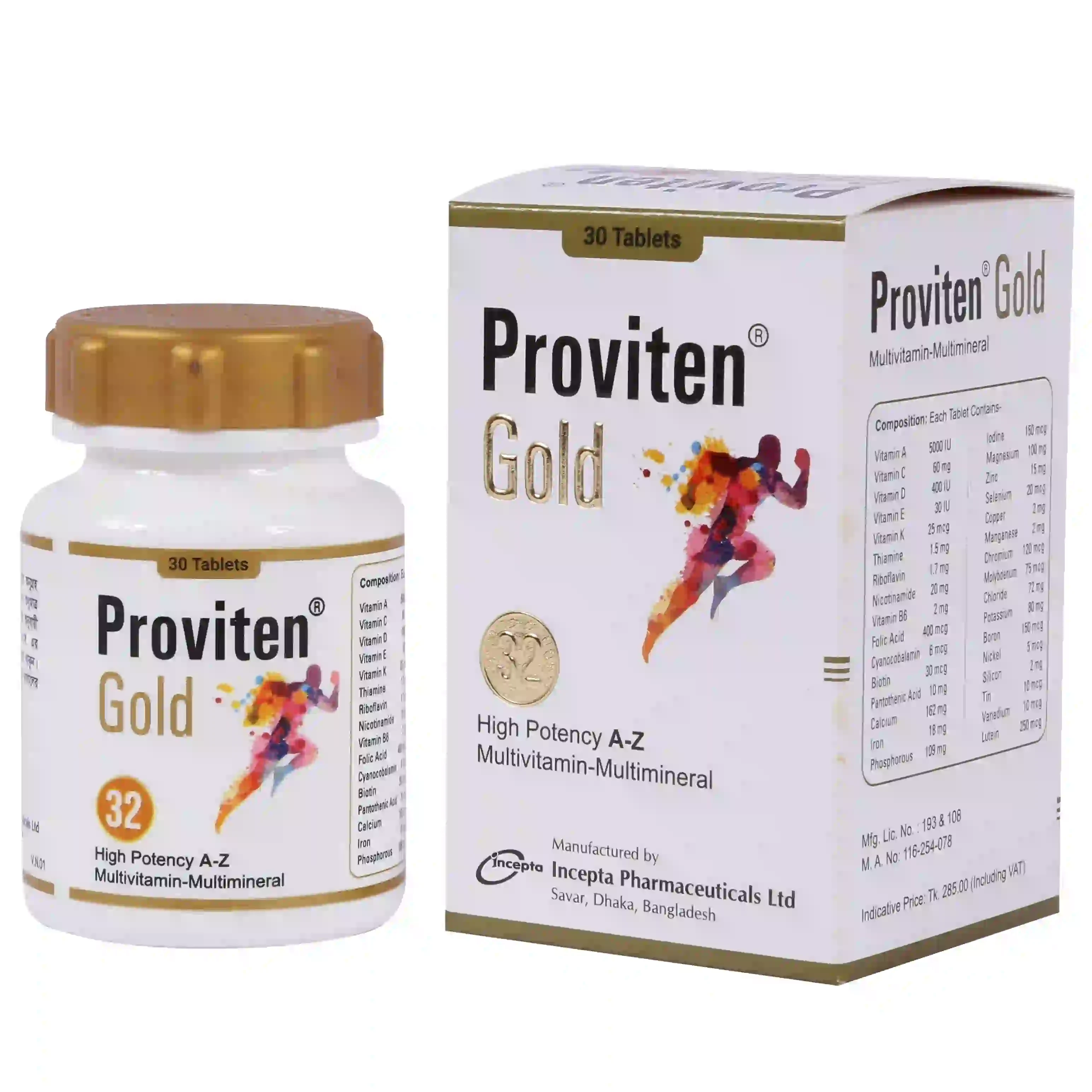 Tablet Proviten gold (30pcs)