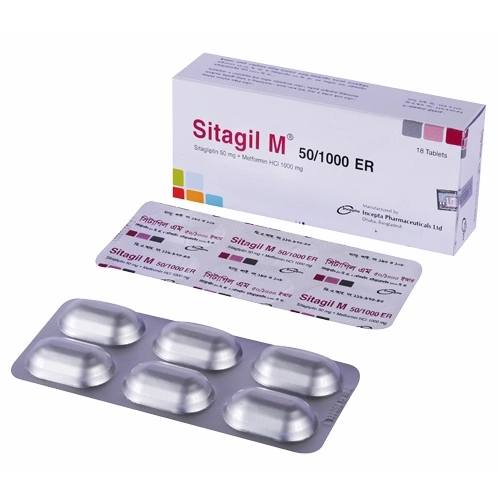 Tablet Sitagil M 50mg+1000mg (18pcs)