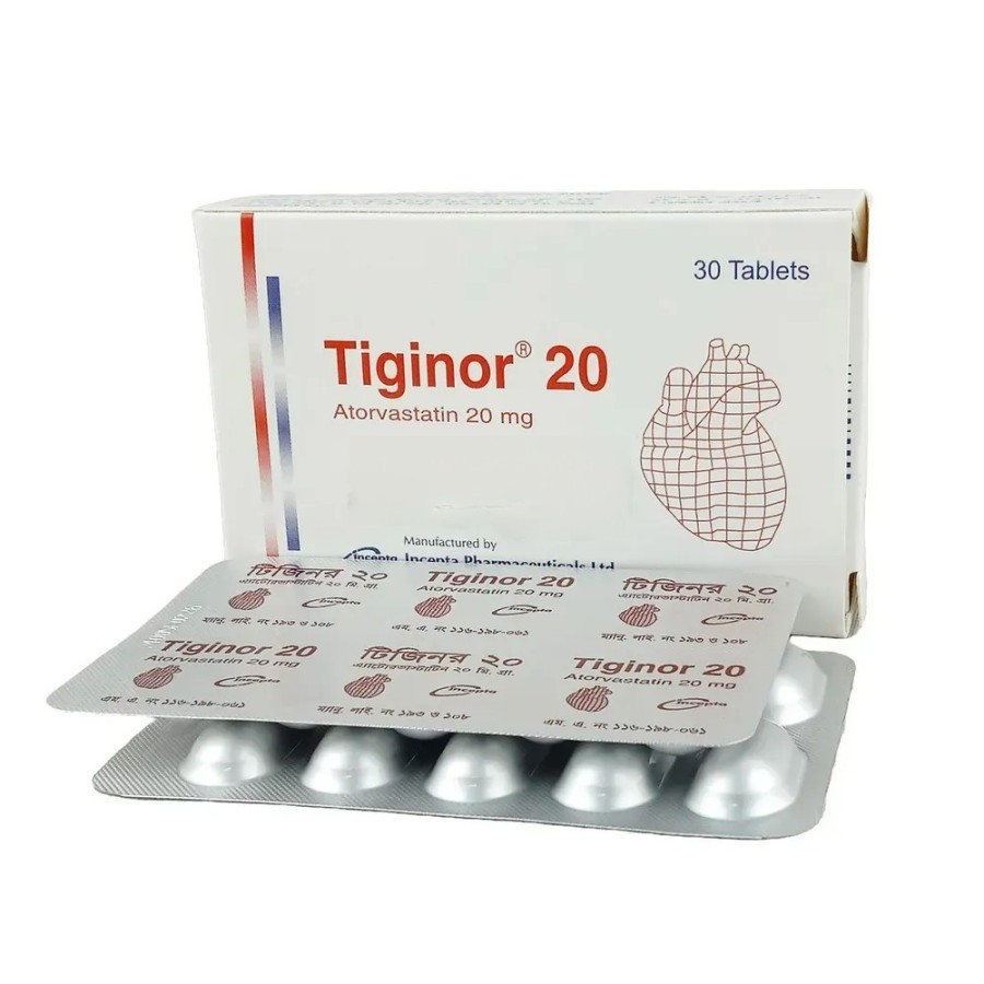 Tablet Tiginor  20mg (30pcs)