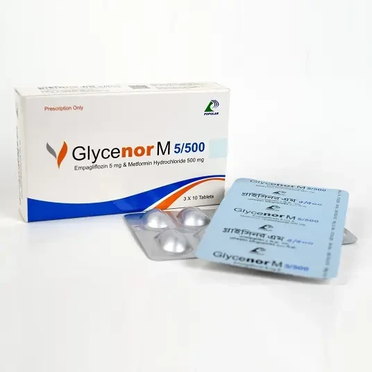 Tablet Glycenor M 5mg+500mg (30pcs)