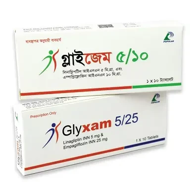 Tablet Glyxam 10mg+5mg (20pcs)