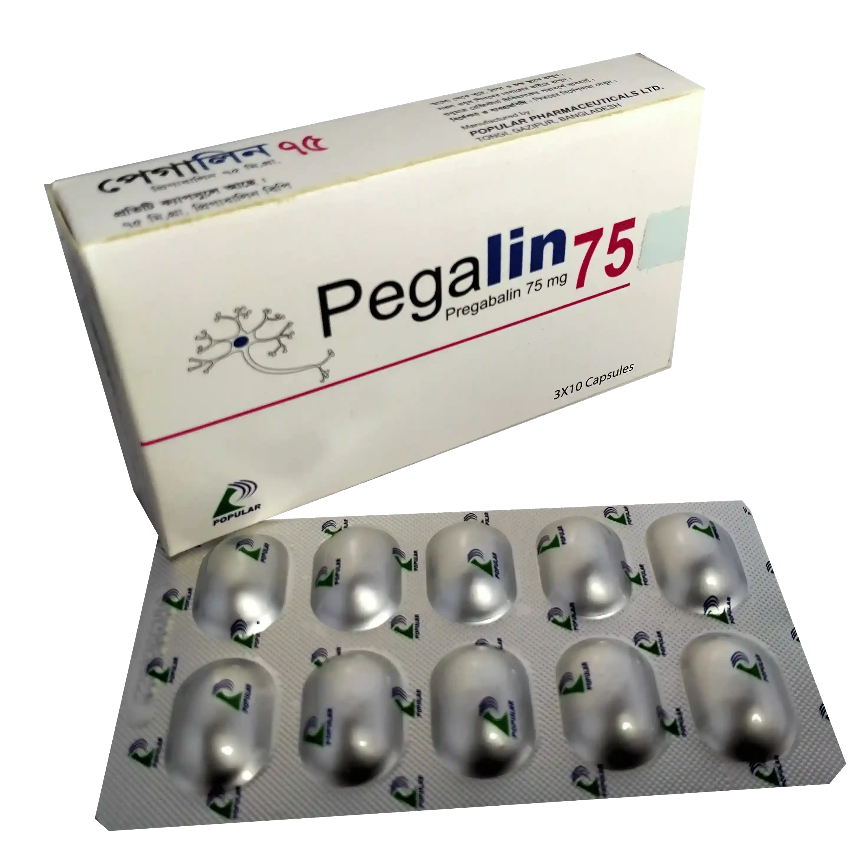 Capsule Pegalin 75mg (30pcs)