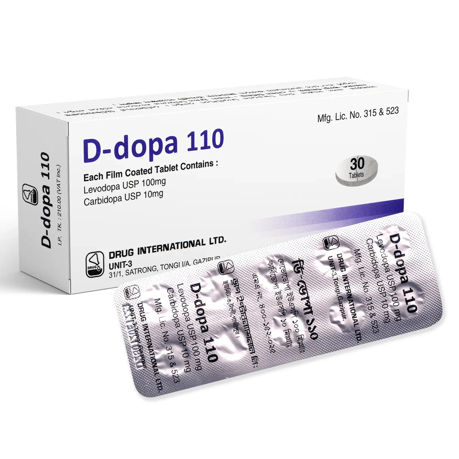 Tablet D-Dopa 100mg+10mg (30pcs)