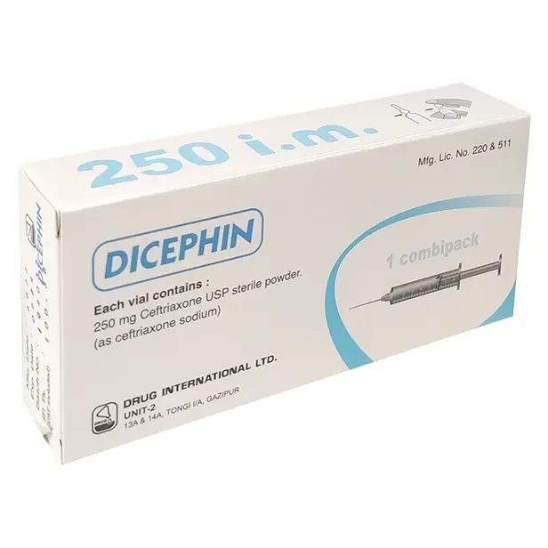 Injection Dicephin 250mg/vail ( im Injection)