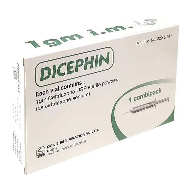 injection Dicephin 1gm/vail (im Injection)