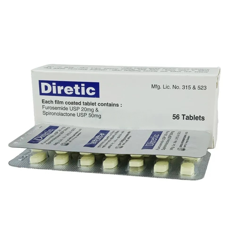 Tablet Diretic 20mg+50mg (56pcs)
