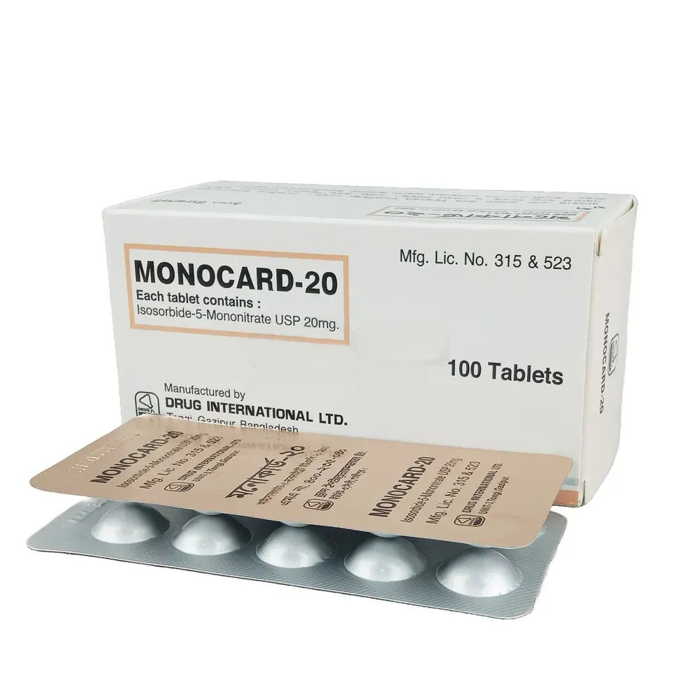 Tablet Monocard 20mg (100pcs)