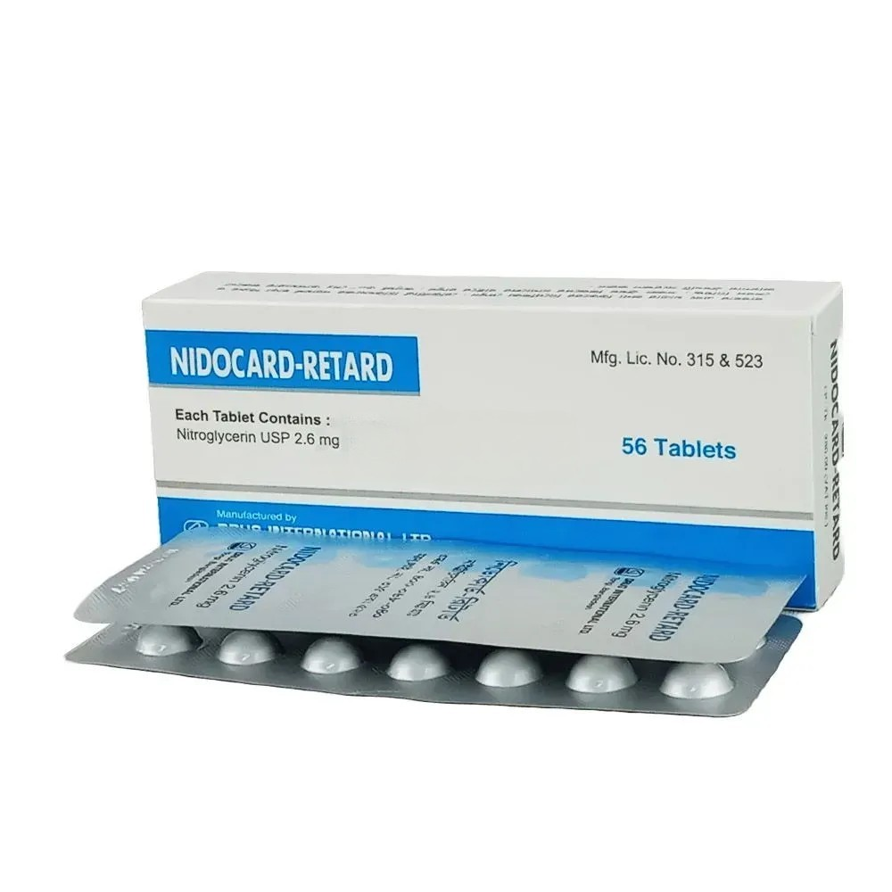 Tablet Nidocard Retard 2.6mg (56pcs)