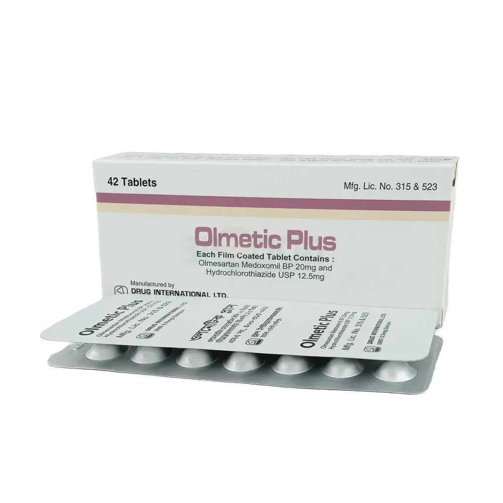 Tablet Olmetic Plus 20mg+12.5mg (42pcs)