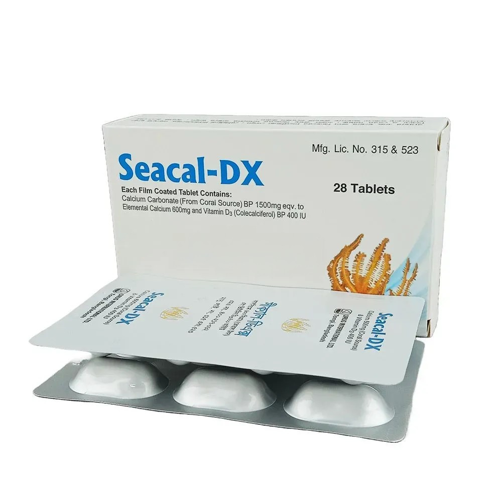 Tablet Seacal-DX 600mg+400iu (28pcs)
