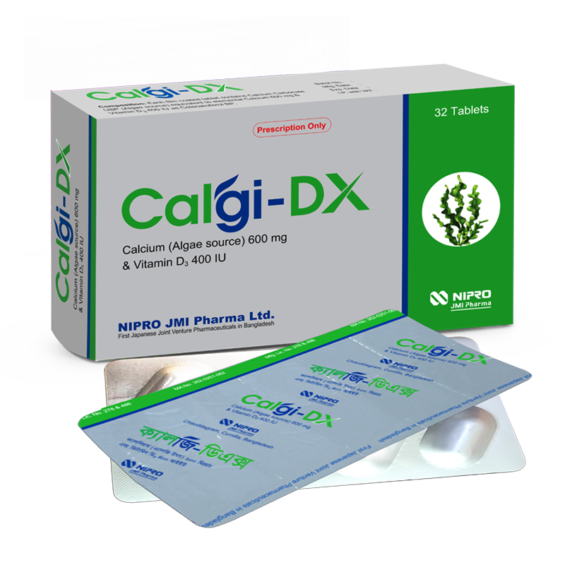 Tablet Calgi-DX 600mg+400iu (32pcs)