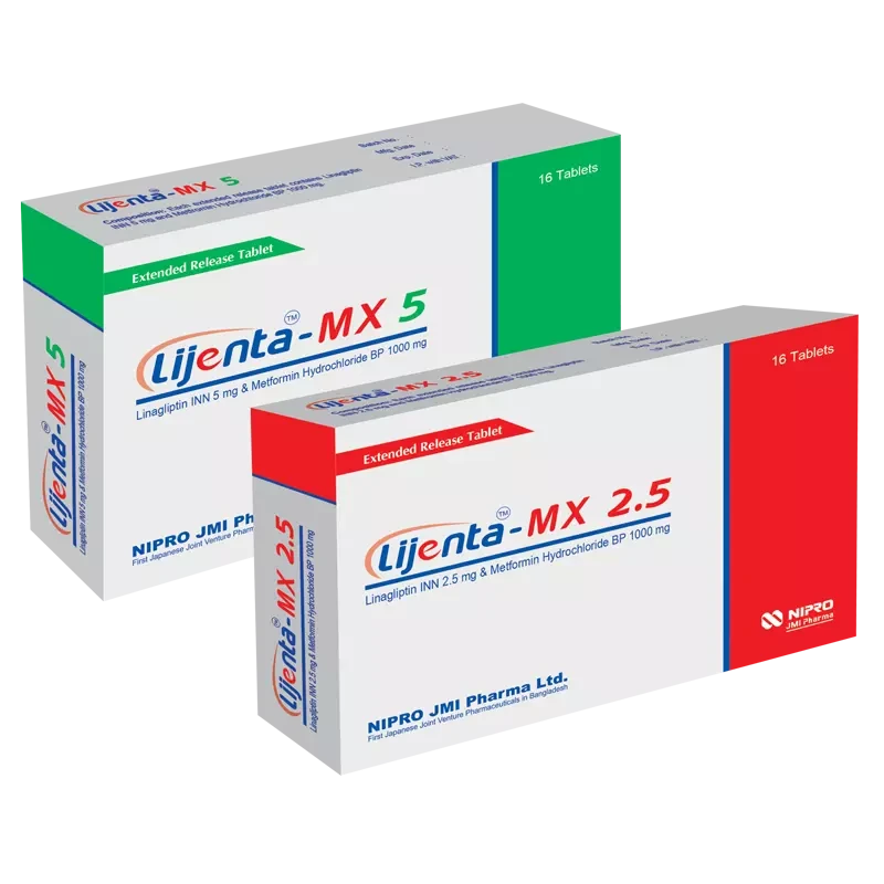 Tablet LIjenta-MX 2.5mg+1000mg (16pcs)