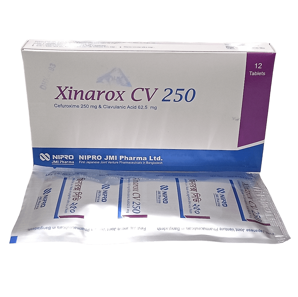 Tablet Xinarox CV 250mg+62.5mg (12pcs)