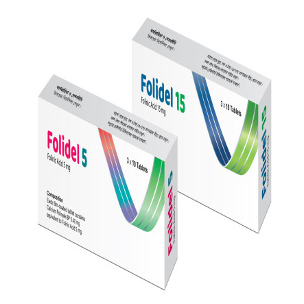 Tablet Folidel 15mg (30pcs)