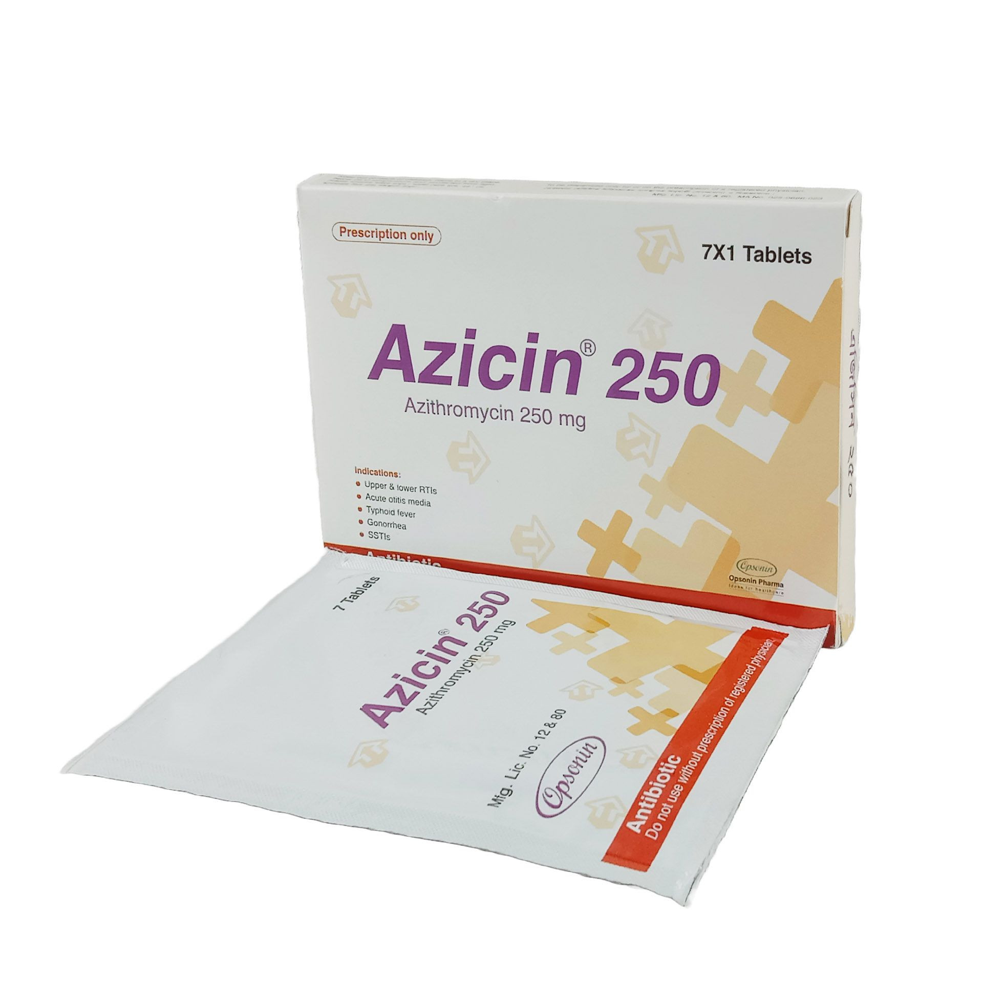 Tablet Azicin 250mg (7pcs)