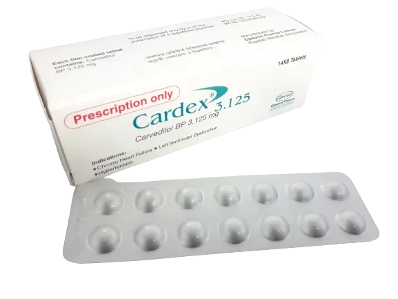 Tablet Cardex 3.125 mg (112pcs)