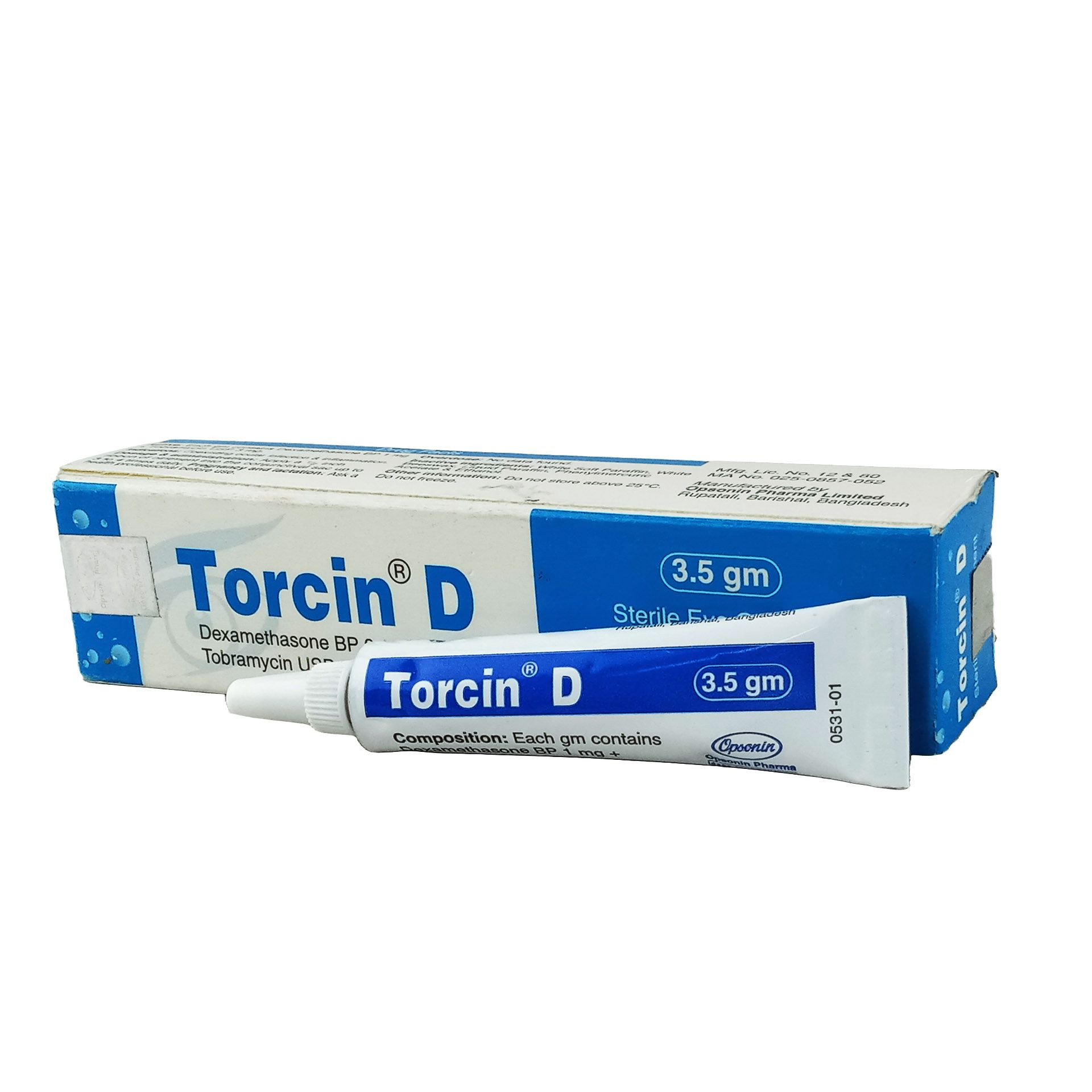 Ointment Torcin D 0.1%+0.3% (3gm)