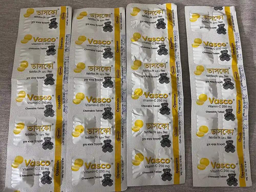 Tablet Vasco 250mg (200pcs)