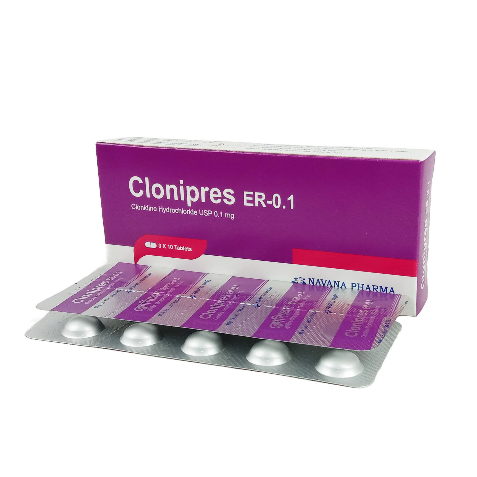 Tablet Clonipres ER 0.1mg (30pcs)
