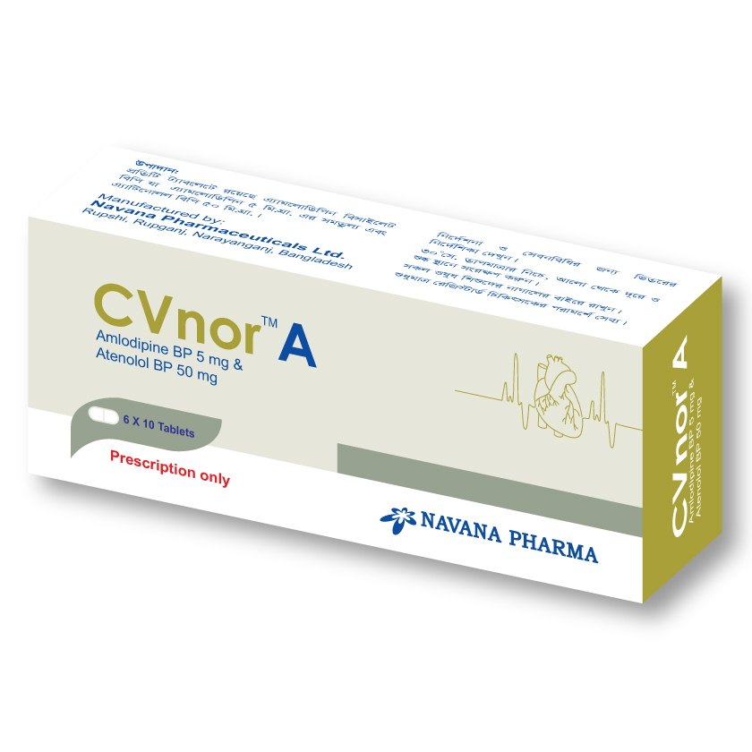 Tablet CVnor-A 5mg+50mg (60pcs)