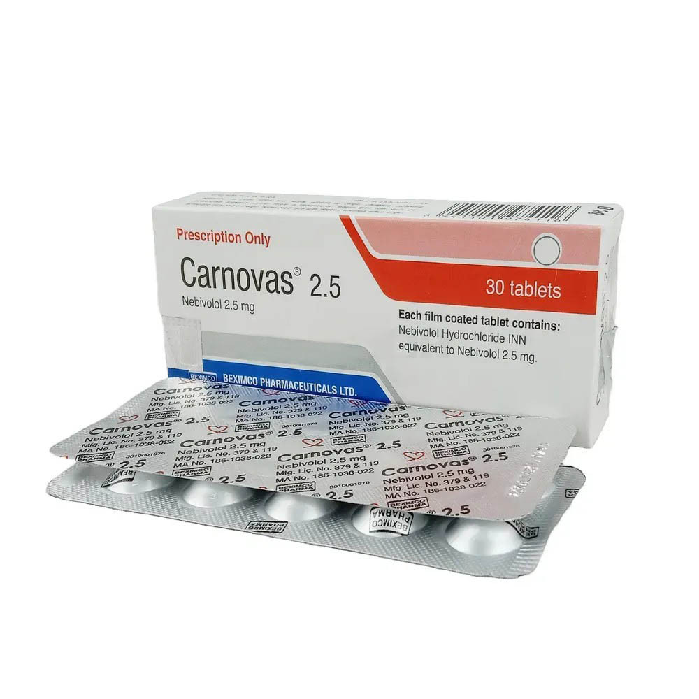 Tablet Carnovas 2.5mg (30pcs)