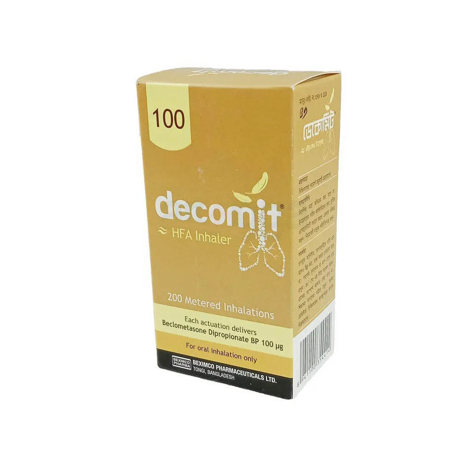Inhaler Decomit 100mcg/puff (200 metered dose)
