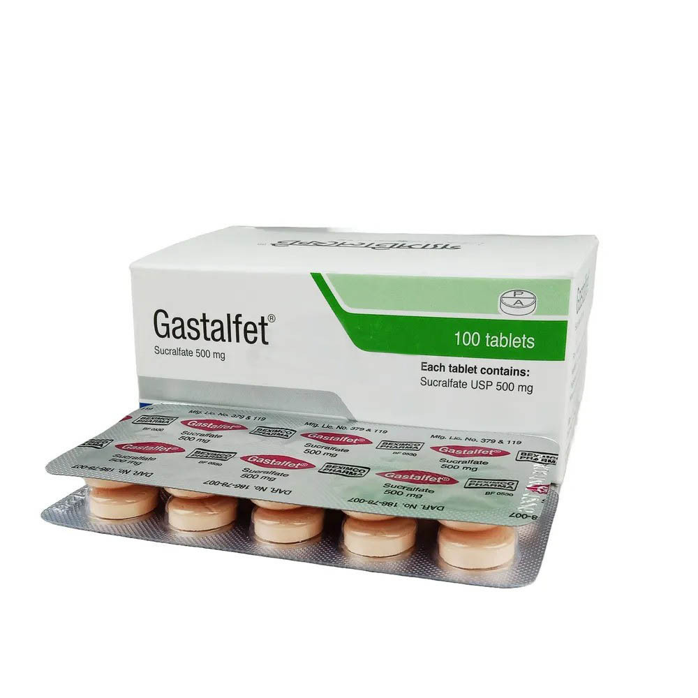 Tablet Gastalfet 500mg (100pcs)